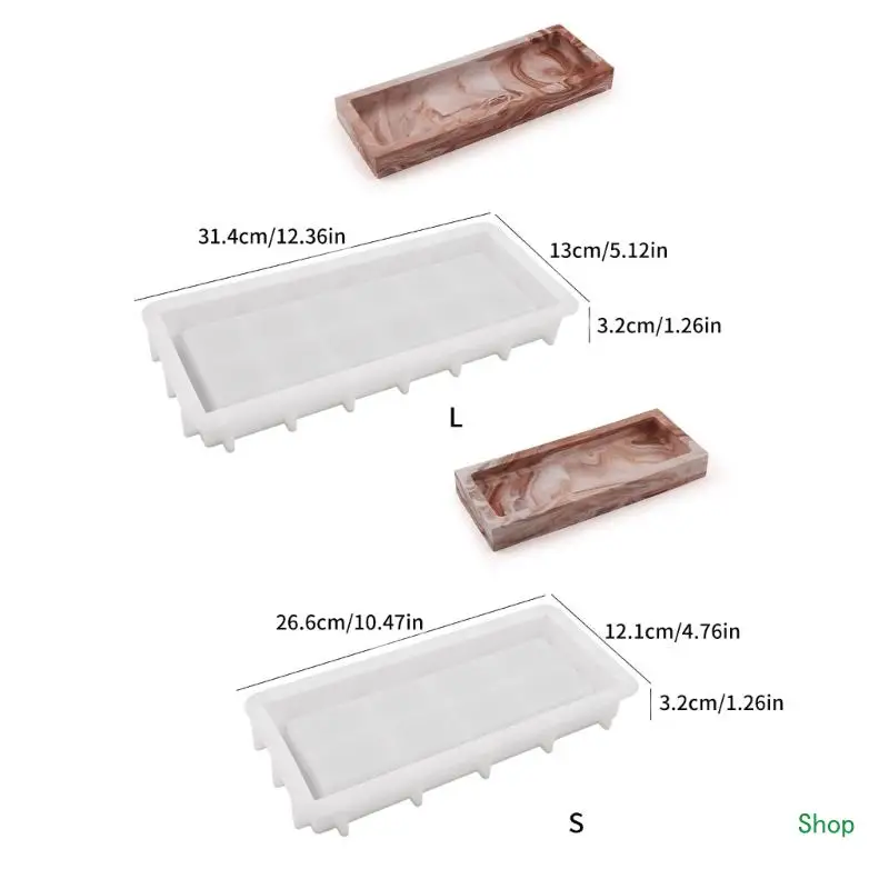 Dropship Tray Mould for Jewelry Decorative Plate Molds Table Decoration Epoxy Mold