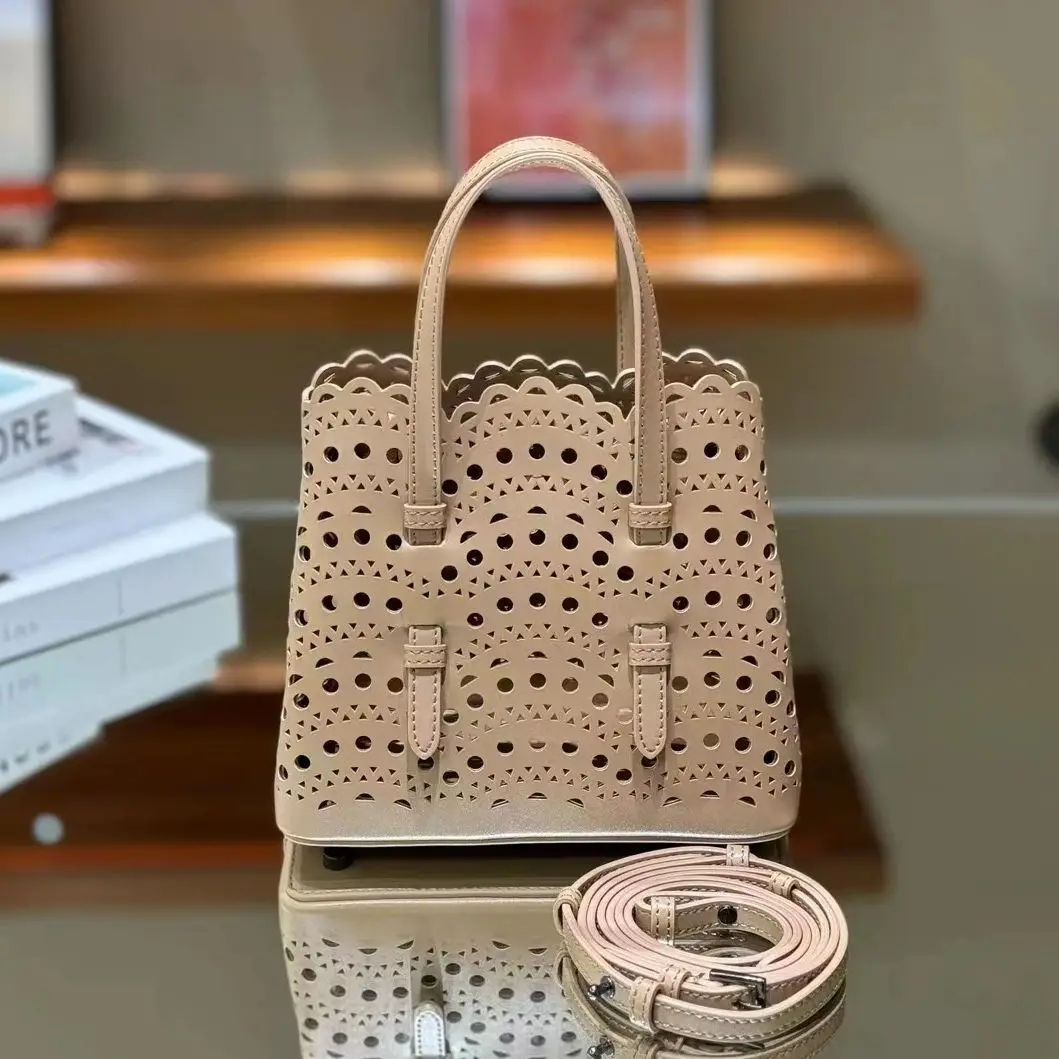 Borse a tracolla in pelle bovina di alta qualità di Design di marca per le donne 2024 borsa a secchiello in vera pelle di grande capacità di moda