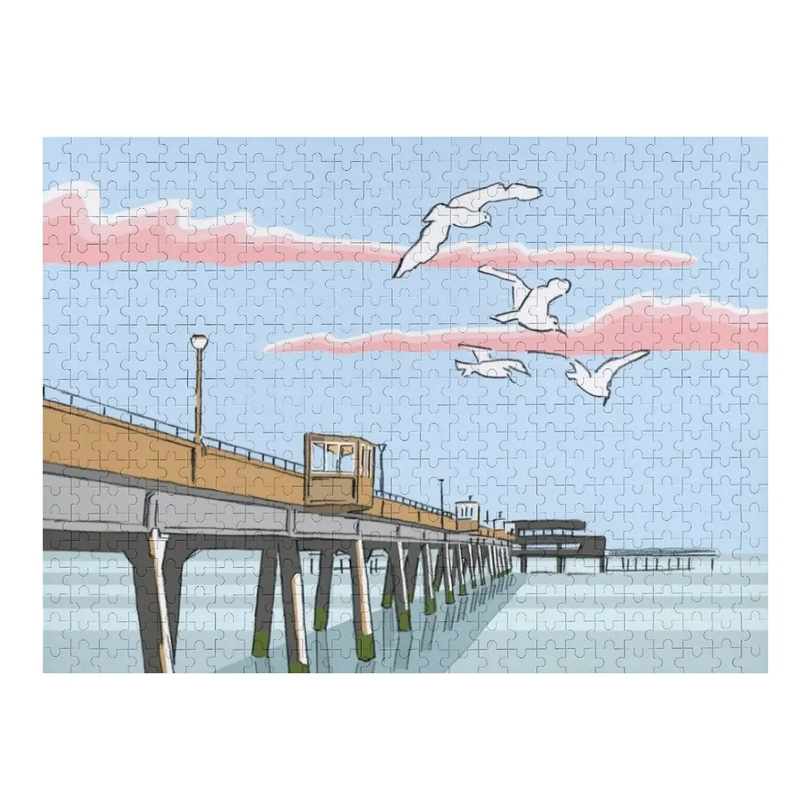 

Deal Seafront Pier, Kent England UK Jigsaw Puzzle Customized Photo Photo Personalized Gifts Custom Name Child Toy Puzzle