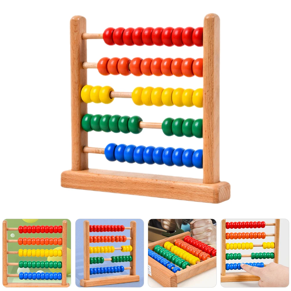 Estante informático de cinco velocidades para niños, regalo de cumpleaños, ábaco para aprender cuentas, contador, juguetes de matemáticas, desarrollo cerebral, 2 uds.