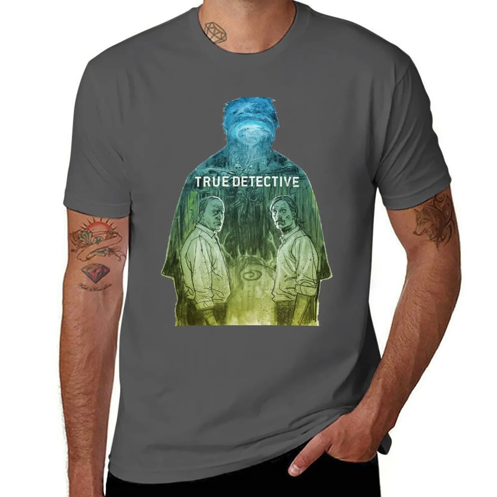 True Detective T-Shirt Simple Casual Short Sleeve Tee