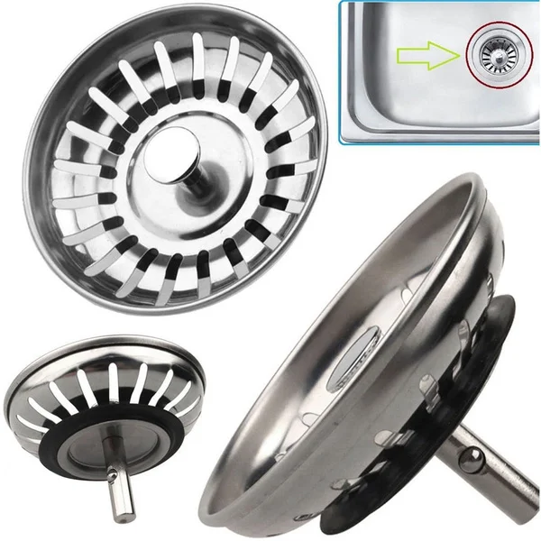 Kitchen Sink Strainer Stopper Stainless Steel Waste Plug Sink Filter Filtre Bathroom Hair Catcher Sink Strainer Filter Floor