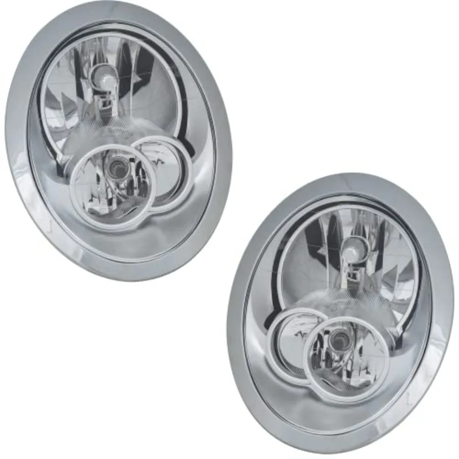 

Automotive Headlight Assemblies for Mini Cooper Base S 2005-2008 Headlights Assembly Pair Halogen With Bulb s Convertible Repla