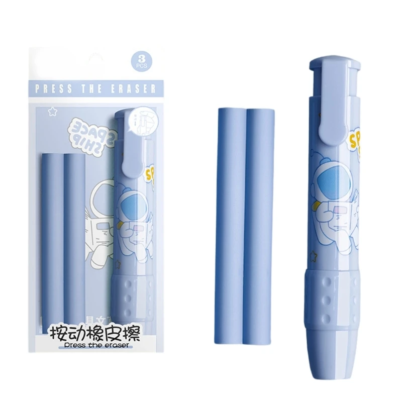 Borradores mecánicos retráctiles Borradores empujables dibujos animados Borradores lápiz para niña