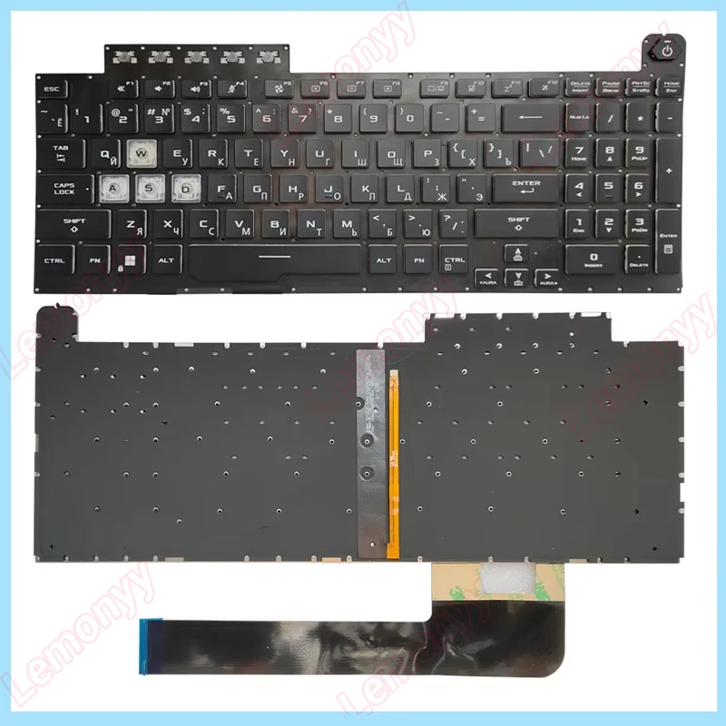 

NEW Russian RGB Backlit Keyboard For ASUS TUF Gaming F15 FX506 FA506 FA506Q FX506H FX506LI FX506LH F17 FX706 FA706 FX706LI