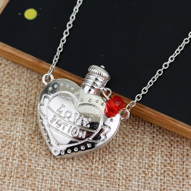 Love Potion Three-dimensional Hip-hop Style Long Chain Fashion Jewelry  Little Bottle Necklace Gift for Women Girls