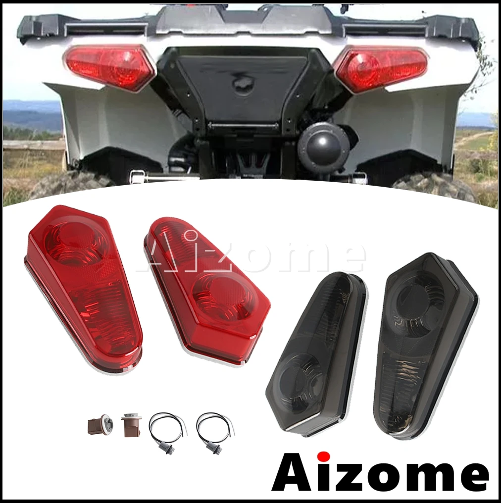 

Rear Tail Lamps Shell For Polaris RZR Sportsman 400 500 550 570 700 800 850 900 1000 Motorbike Accessories Brake Stop Light Lens