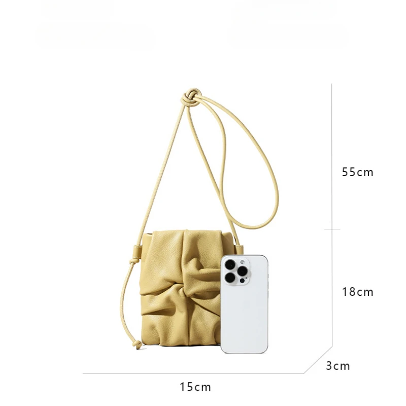 Jonlily Frauen Echtes Leder Schulter Tasche Weibliche Mode Handtasche Totes Kleine Daybag Mini Telefon Tasche Elegante Geldbörse -KG1838