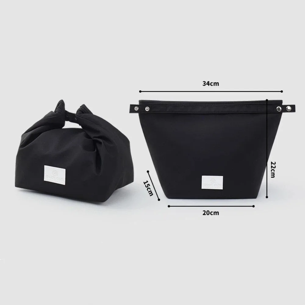 Snack Bag Portable Lunch Box Bag Large Capacity Waterproof Lunch Pack with Handle Thickened Picnic Travel Storage Bags Women