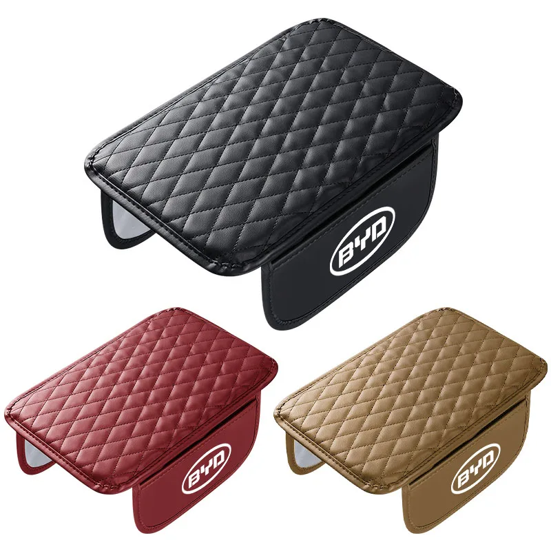 PU Leather Car Armrest Mat Tissue Boxes Height Pad Armrest Box For BYD F3 S6 F0 Tang I3 S7 G3 E5 E2 E1 E3 E9 D1 S8 E6 L3