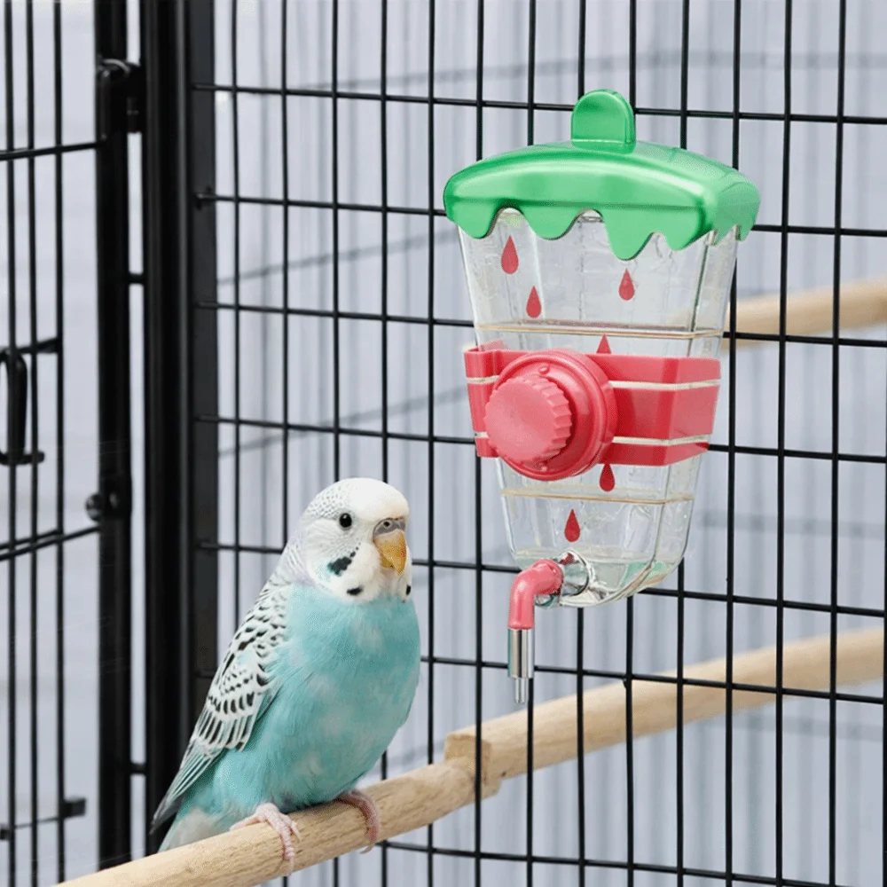 

Anti-Splash Parrot Water Dispenser Large Capacity Anti Spill Bird Water Bottle Detachable Hanging Type Bird Water Drinker