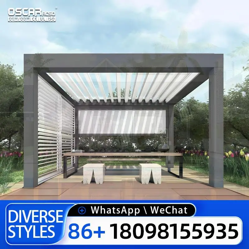 

3 Sides Hot Tub with 4x4 Gazebo Wholesales Comfortable Outdoor Relaxation Spa for Backyard Patio Garden pergola