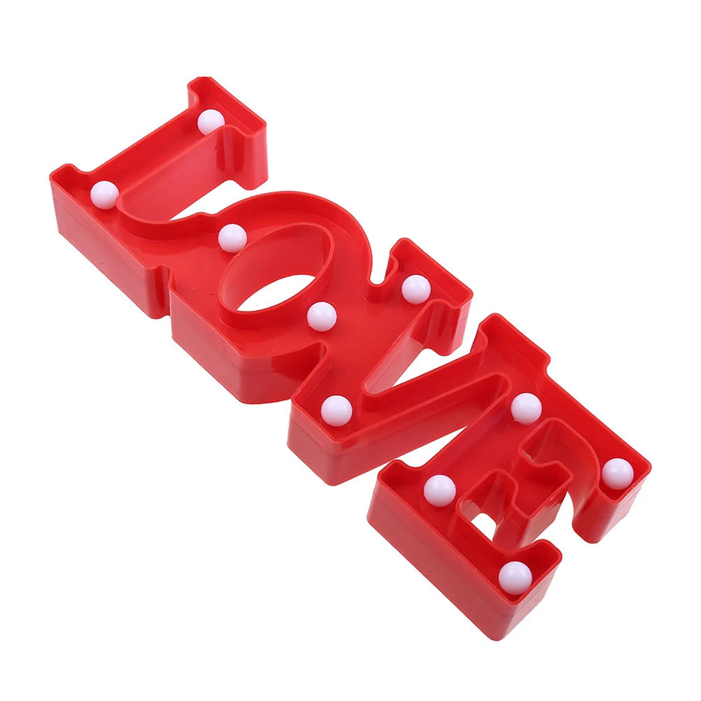 

LOVE Shaped Night Light LED Decorative Lamp for Valentine s Day Wedding Party Gifts Cute Portable Kids Bedroom Desk