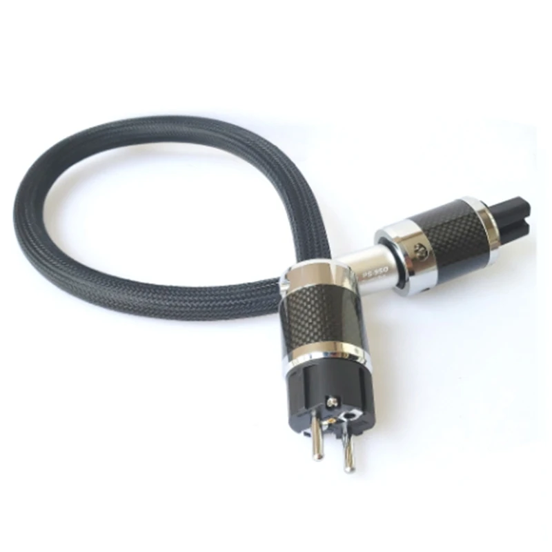 HIFI High End Furutech Powerflux ps-950-18 Audio Cord Rhodium carbon fiber fever AC power cable US plug EU Version