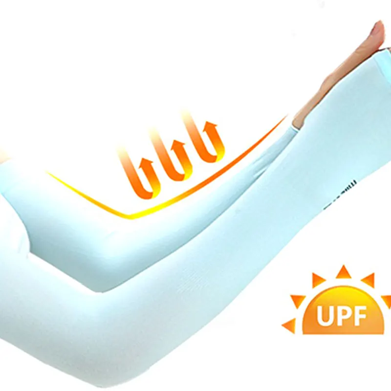 2-teilige Eisseide-Sonnenschutz-Armabdeckungen für den Außenbereich, coole Anti-UV-Armstulpen