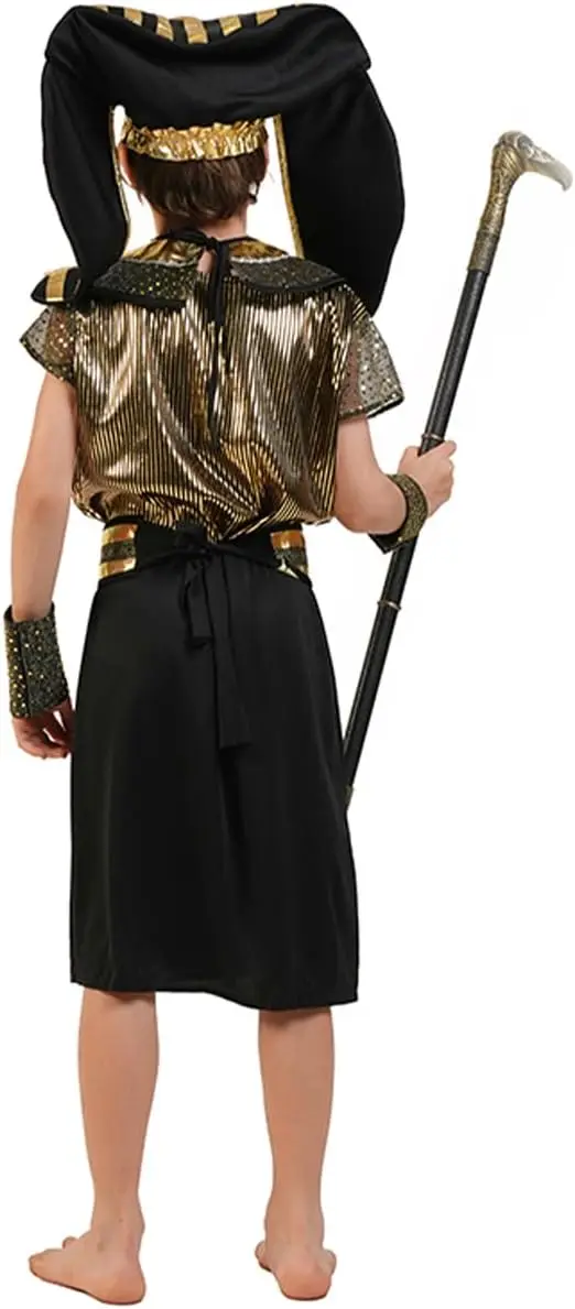 Children Halloween Egyptian Traditional Costumes Fantasia Boys Kids The Pharaoh Of Egypt Cosplay Carnival Masquerade Dress