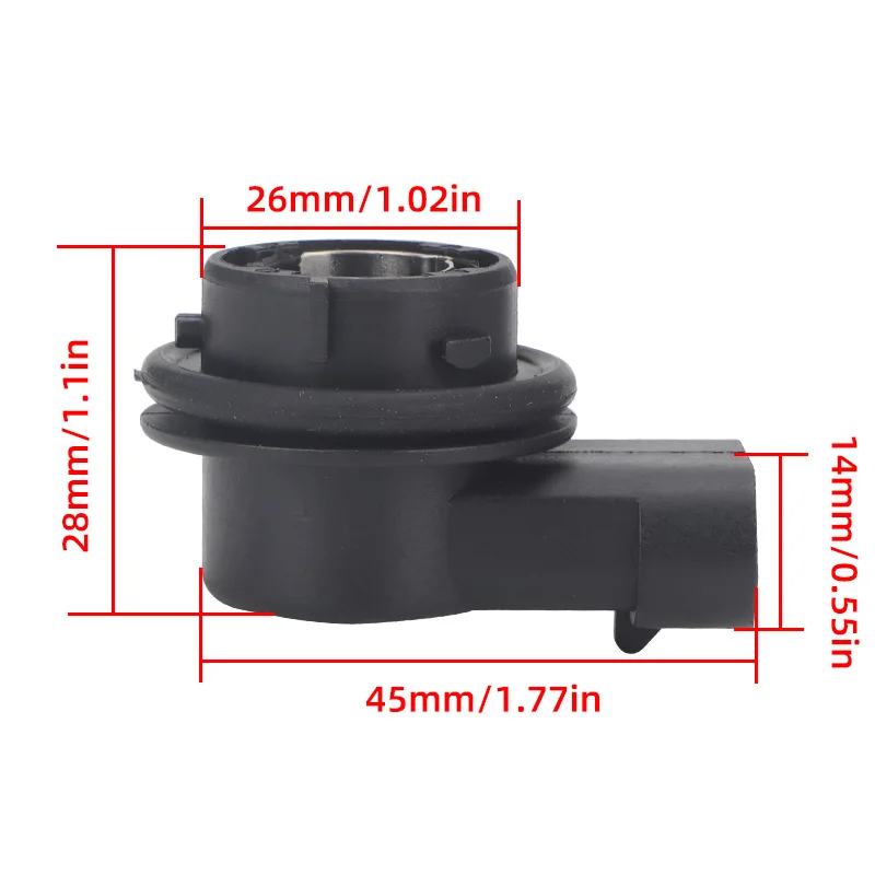 Car Daytime Running Light Socket Bracket Black Light Base Bulb Socket Lamp Holder Auto Parts 6000630175 For Fiat Panda 2012+