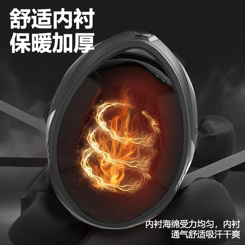 خوذة دراجة نارية كاملة الوجه كاسكو موتو وحدات السلامة Capacetes لمحرك سكوتر متكامل Motorsiklet Kask #5