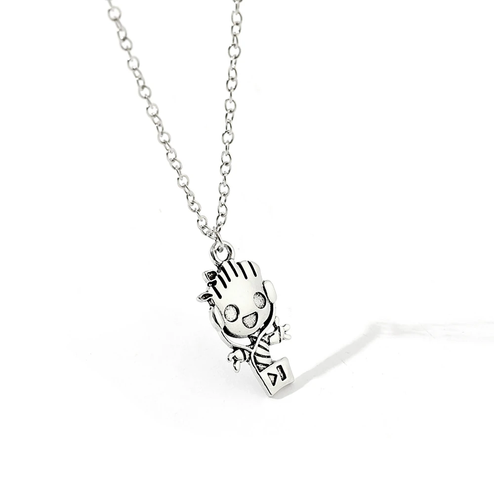 Marvel Movies Jewelry Toys Guardians of the Galaxy Groot Pendant Necklace Fashion Necklaces