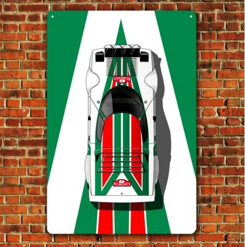 Lancia Stratos Rally Car Metal Poster - Garage Tin Sign (Size 20x30cm, 8x12in)