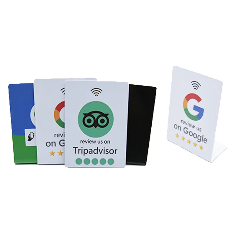 Customized NFC Google Card NFC Card Folding Card Restaurant Stand NFC Sign Google Card