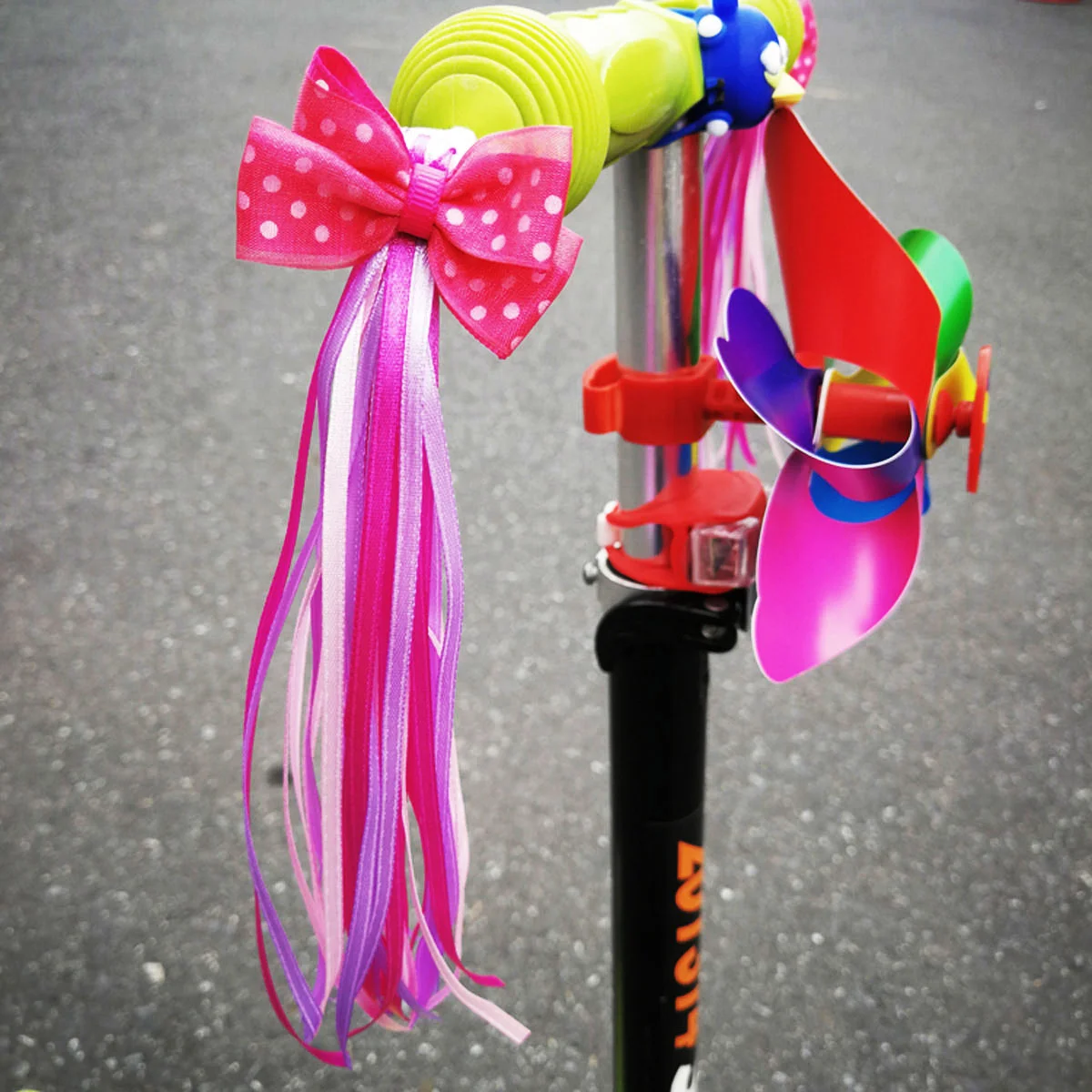 Bike Tassels Handlebar Ribbon Streamers Bicycle for Kids Electric Cart Decorate