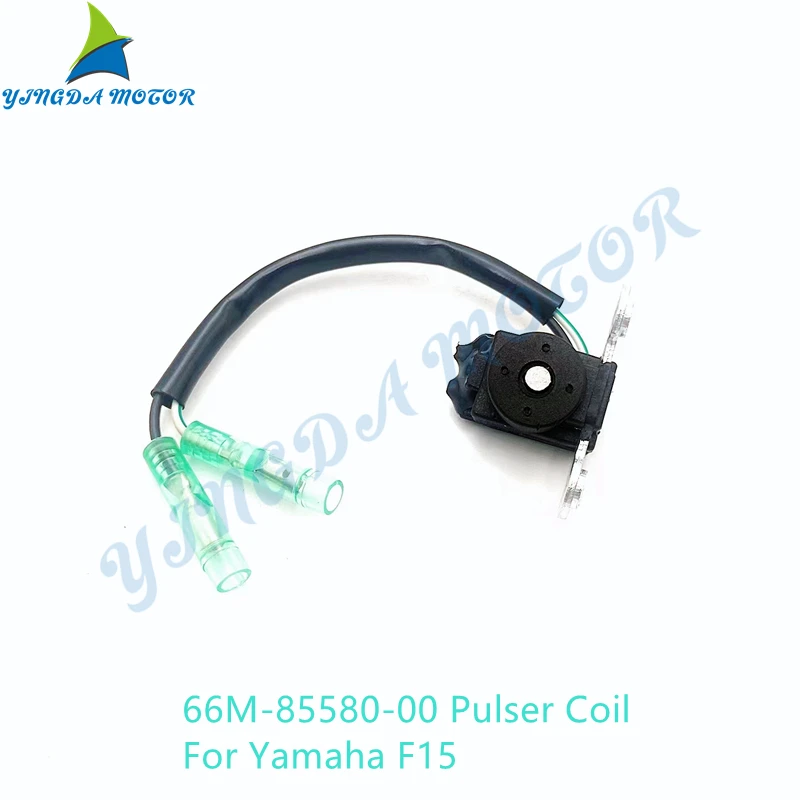 66M-85580-00 Pulser Coil for Yamaha 9.9HP 15HP F15 T9.9 Outboard Motor Boat Accessories