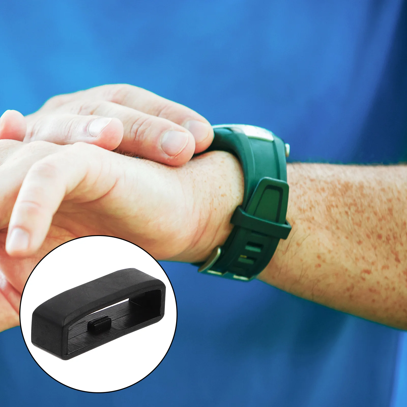 10 قطعة حلقات حزام ساعة سيليكون لينة دائم استبدال حلقة مكافحة خسر حزام حامل متوافق مع Polar A360 Smartwatch #4