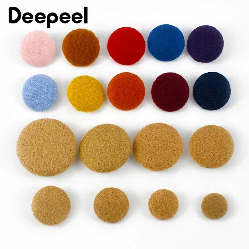 50pcs deepeel 15-38mm Kasmír Fedett Szállodai küldönc decorativa Viharkabát Köntös gomb Öltözés scrapbook DIY Összevarrás kiegészítők