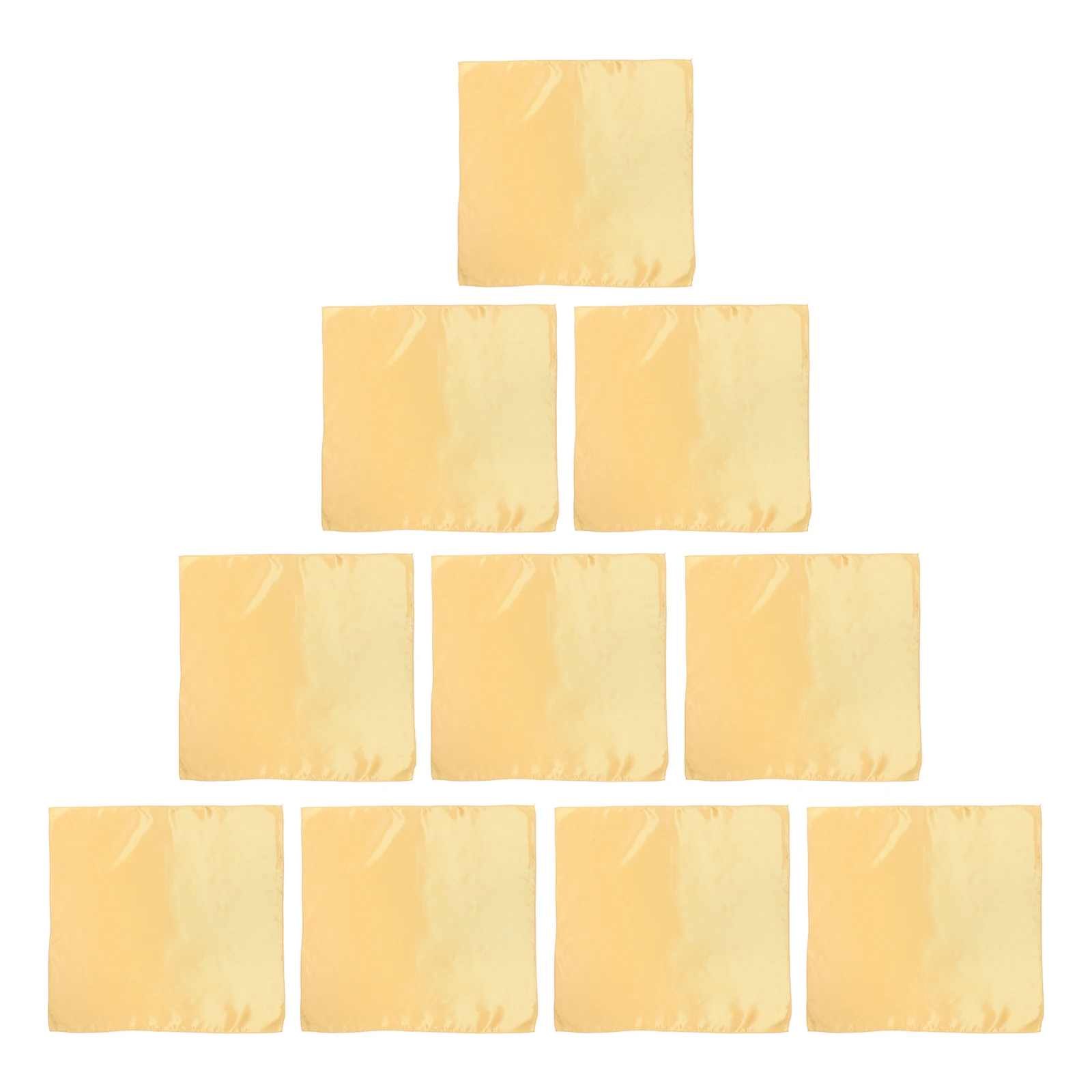 

10pcs Golden Square Reusable Cloth Dinner Napkins 50x50cm Elegant Polyester Fabric Napkin Wedding Party Table Decoration