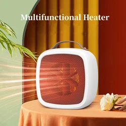 Mini Portable Electric Space Heater 500W Powerful Home Office Desktop Warm Air Heater Warmer Fan Household Silent For Winter