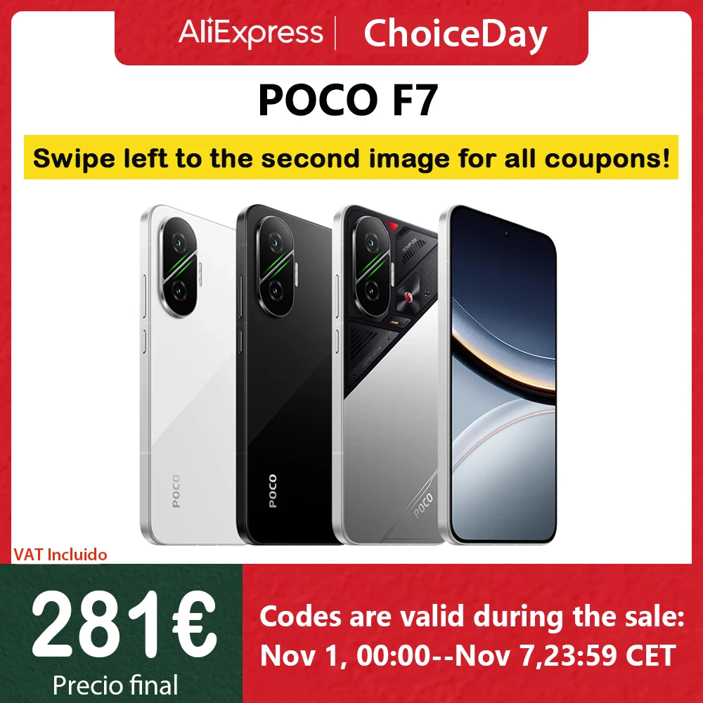 POCO F7 5G NFC Snapdragon Smartphone®8S Gen 4 Battery 6500mAh 90W 6.83 1.5 K 120Hz AMOLED Camera 50MP