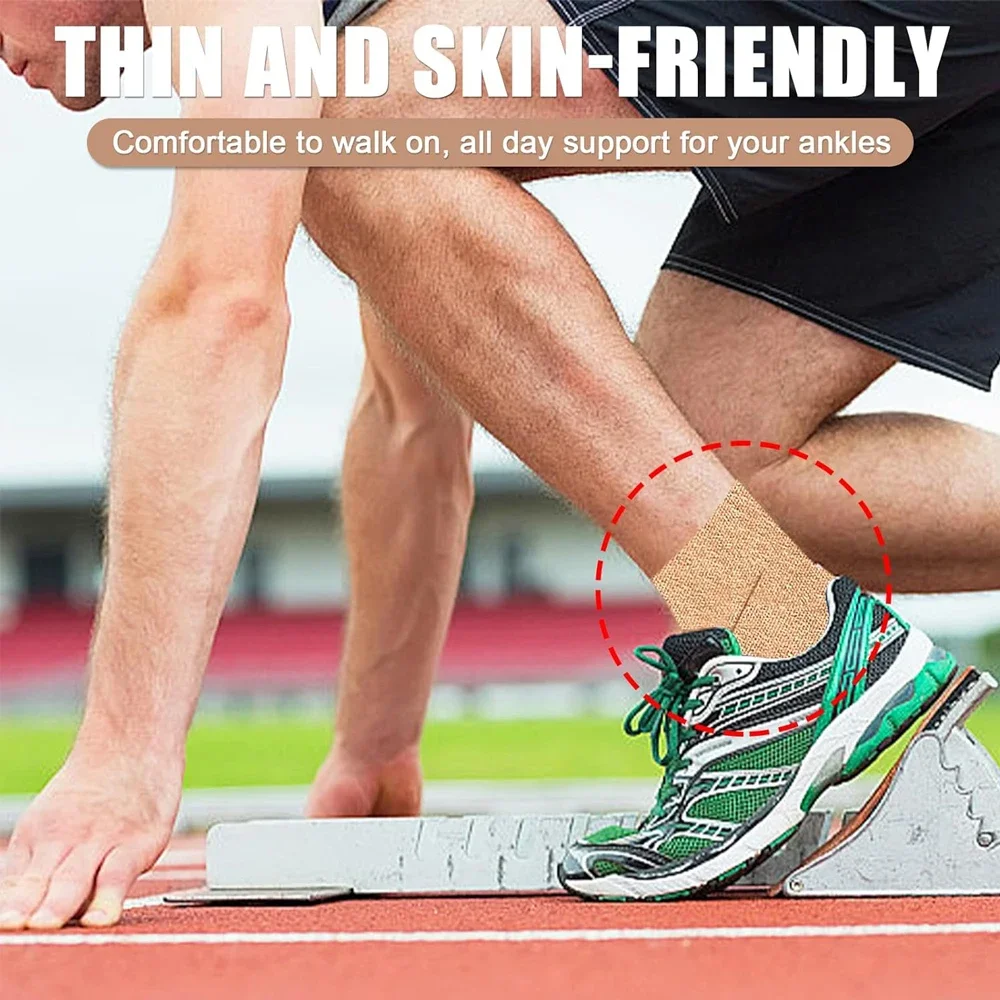 2Pcs/Set Pre-Cut Kinesiology Tape - Waterproof & Elastic, Breathable Latex-Free Athletic Tape, Provide Support and Stability