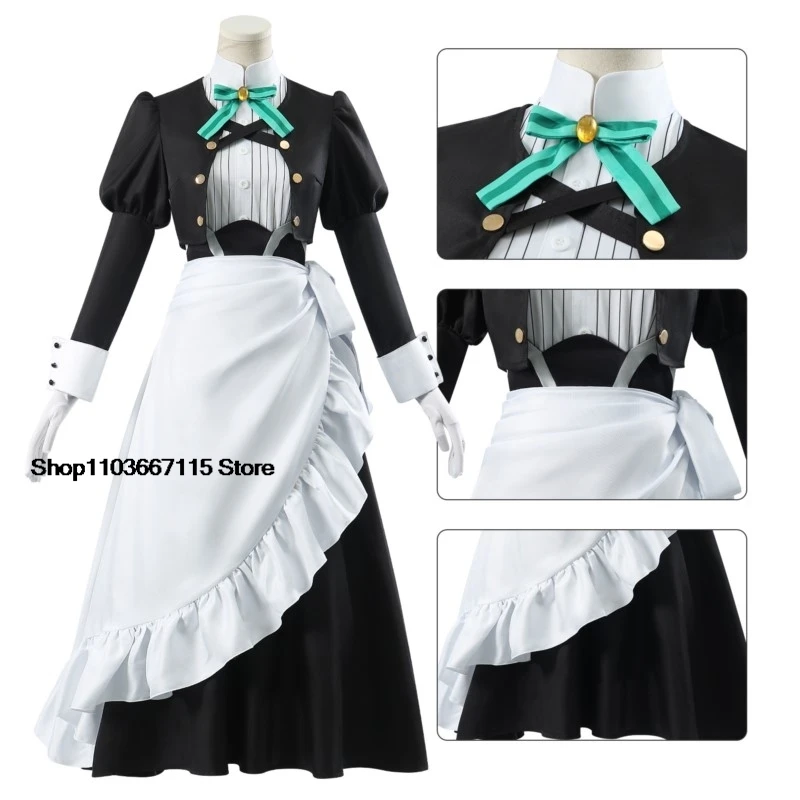 Anime Kimi Wa Meido-sama Yuki Yokoya Cosplay Costume Xue Maid Dress Uniform Wig Hairband Hitoyoshi Yokoya Halloween Party Outfit