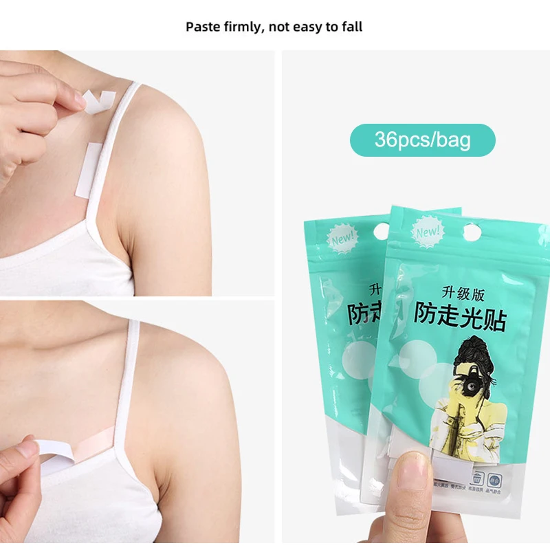 36Pcs Clear Double-Sided Adhesive Tape, Anti-Exposure Body & Skin Sticker for Dress