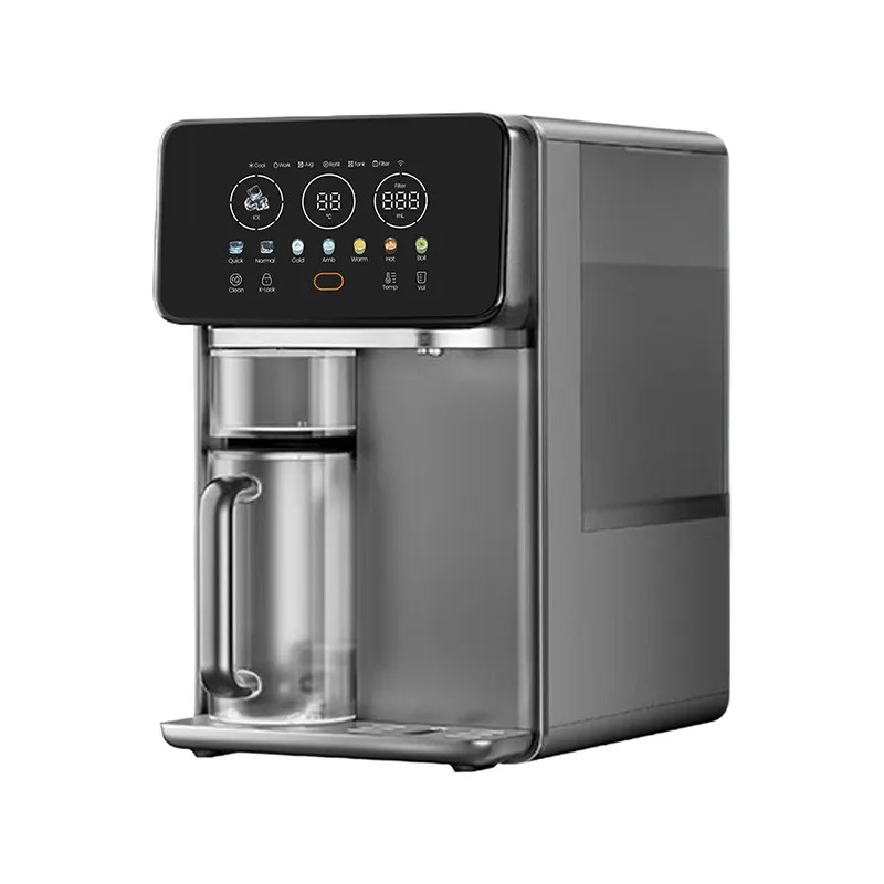 Smart Multifunction RO Water Dispenser Instant Hot Cold Soda Sparkling Water System With Ice Maker For Home Commercial Use