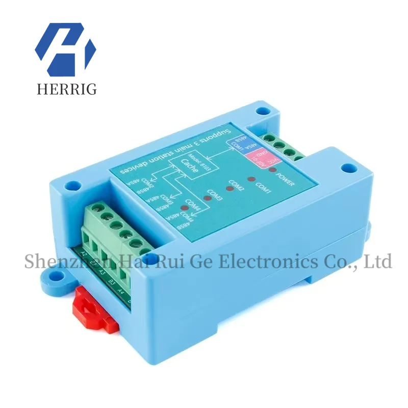 

Original industrial-grade three master and one slave RS485 data interface conversion processor Modbus-RTU communication module