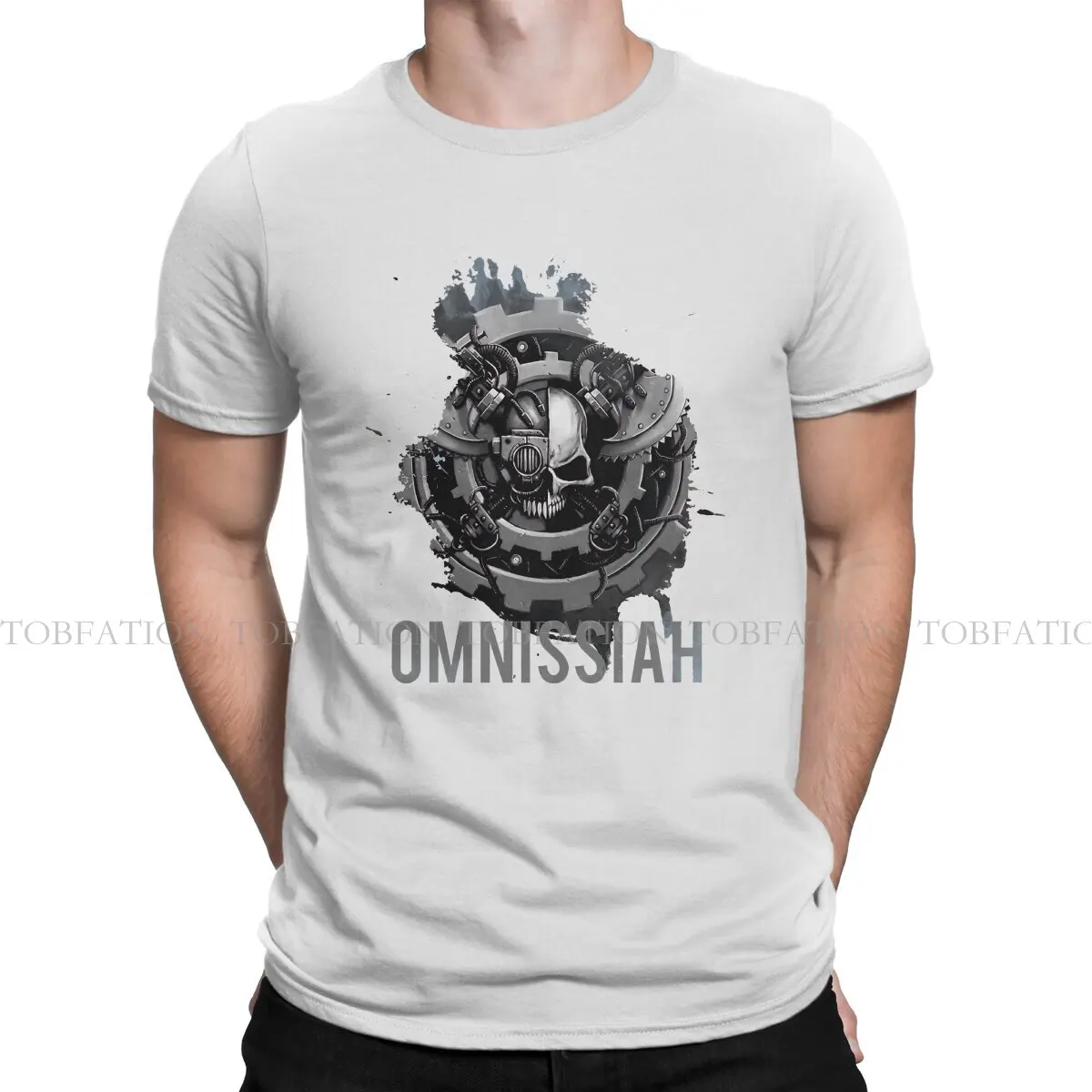 Adeptus Machines Omnissiah Omnissiah Essential Tshirt Homme Men Clothing 4XL 5XL 6XL 100% Cotton T Shirt