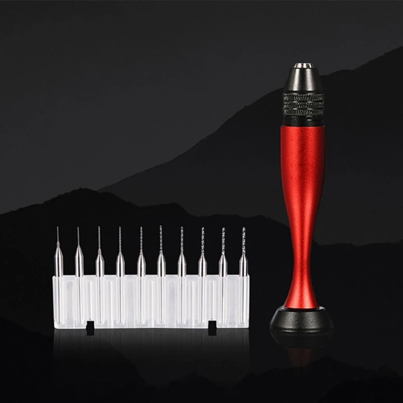 

Hand Drill Set For 0.3-3.2MM Bit Crafted From Aluminum For Model Building Detailed Craftsmanship Fine Detail Model Work KXRE