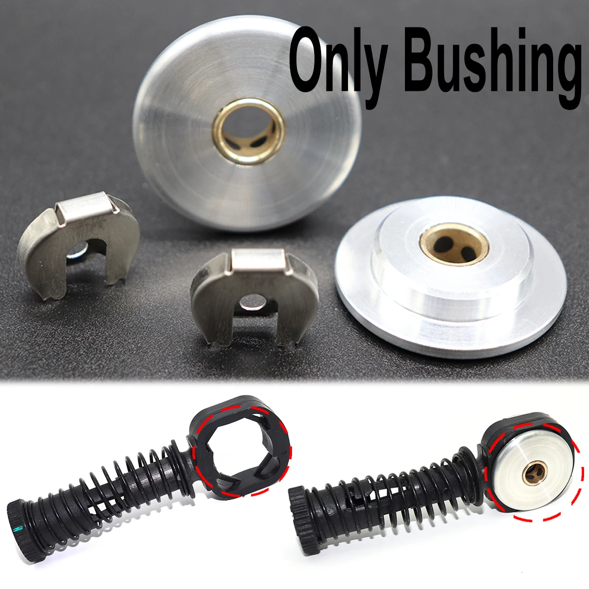 

For VW Touran 1T NEW Beetle 9C 8MM 10MM Upgrade MTGear Shift Cable Linkage Rod Shifter Pivot Bushing W/ Lock Washer Clip Repair