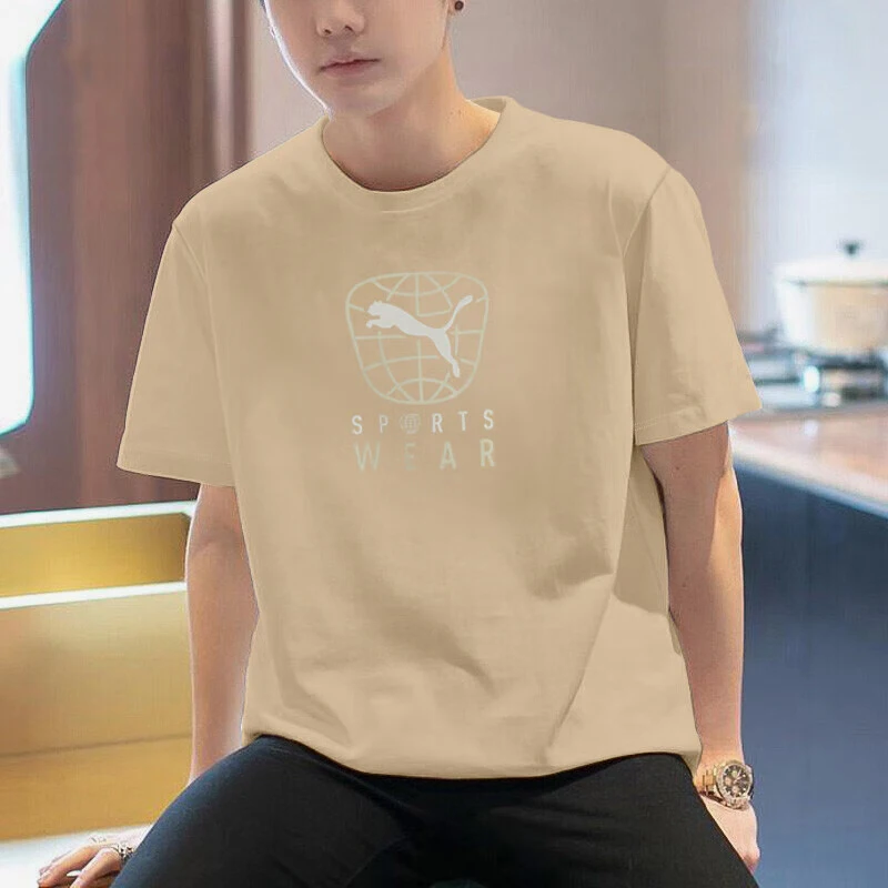 

Puma Оригинальная новая мужская минималистичная дышащая спортивная футболка с круглым вырезом 682070-83