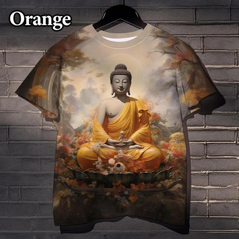 3D Buddha Print Tshirt For Men Women Adherent Of Religion Buddha Graphic T Shirt Kid Casual Round Neck Short Sleeve Tee Tops