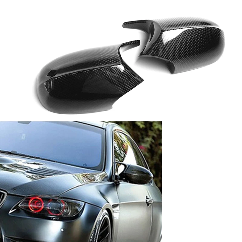 

For E90 Mirror Cover Carbon Fiber Replacement M/OX Style Side for 3 Series 4-door E90 2008-2011/E92 E93 LCI 2010-2013