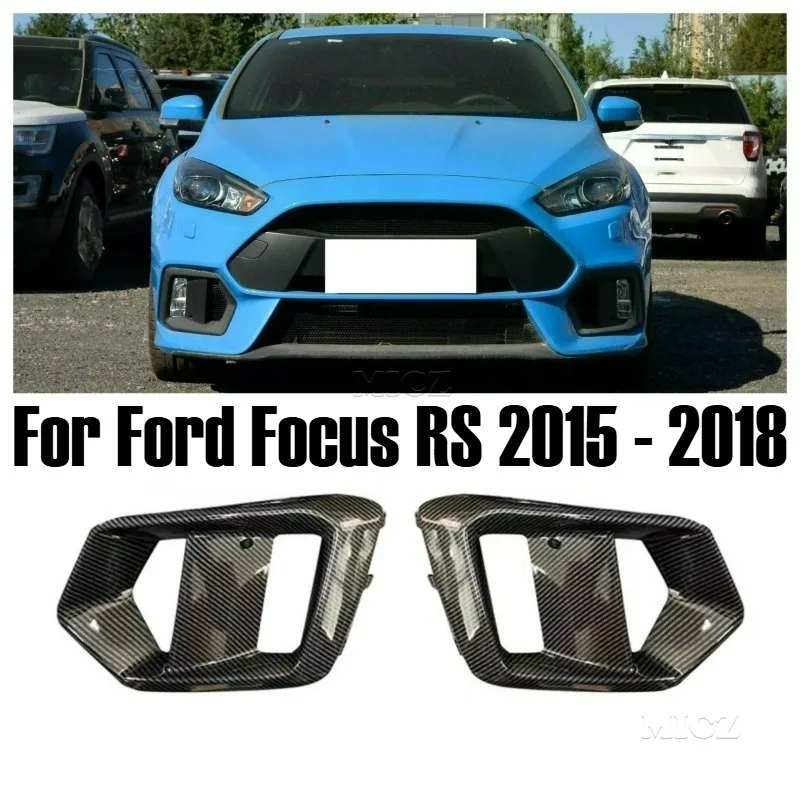 

For Ford Focus RS 2015 - 2018 ABS Replacement Car Front Bumper Fog Lights Cover Frame Fogs Lamp Grille