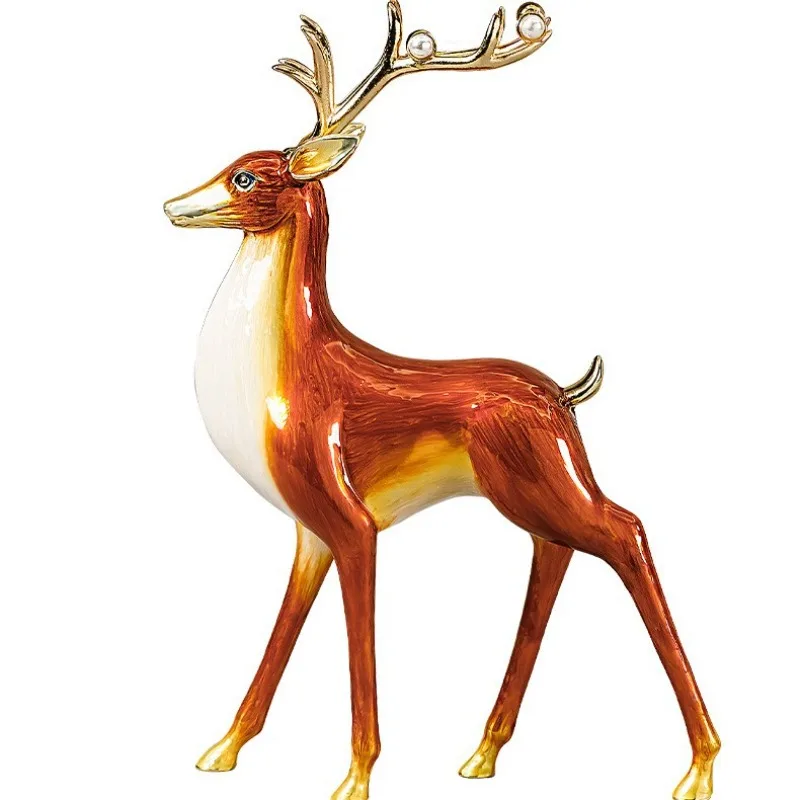 

Creative auspicious sika deer ornaments, living room wine cabinets, Bogu racks decorative handicrafts