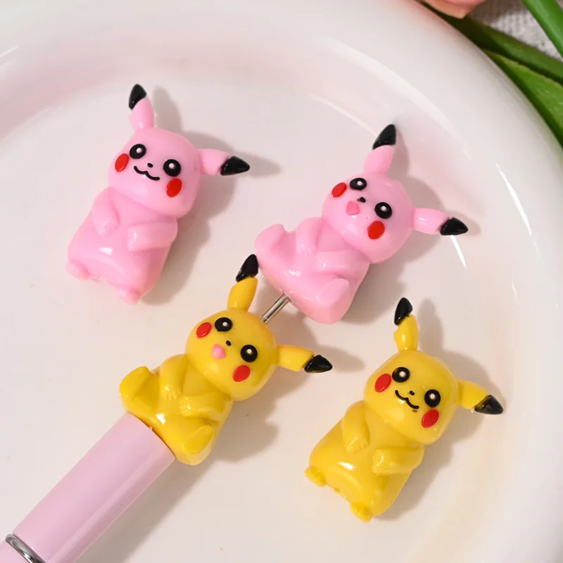 20-40-pcs-pokemon-com-furos-bonito-contas-de-borracha-macio-pikachu-contas-diy-movel-corrente-granulo-caneta-acessorios