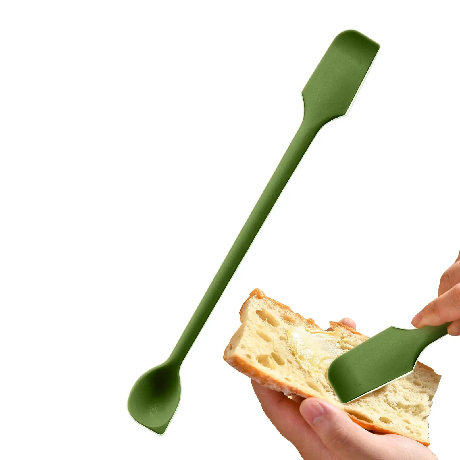 Double Headed Silicone Spatula Scraper All-Purpose Kitchen Tool for Jars Cakes Butter Non-Stick Flexible Baking & Cooking Gadget