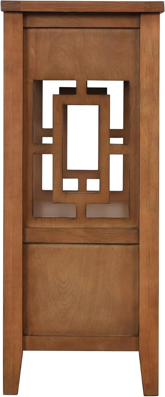 베스트셀러, 지금 구매하세요! ]36인치 컨트리 팜하우스 콘솔 테이블(서랍 4개 및 수납 선반 1개 포함) 엔트리웨이에 적합한 소나무 목재