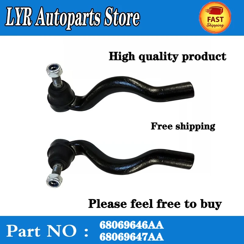 High quality Front Outer Left or right Tie Rod Ends Set For 2011-2015 Dodge Durango Jeep Grand Cherokee 68069646AA 68069647AA