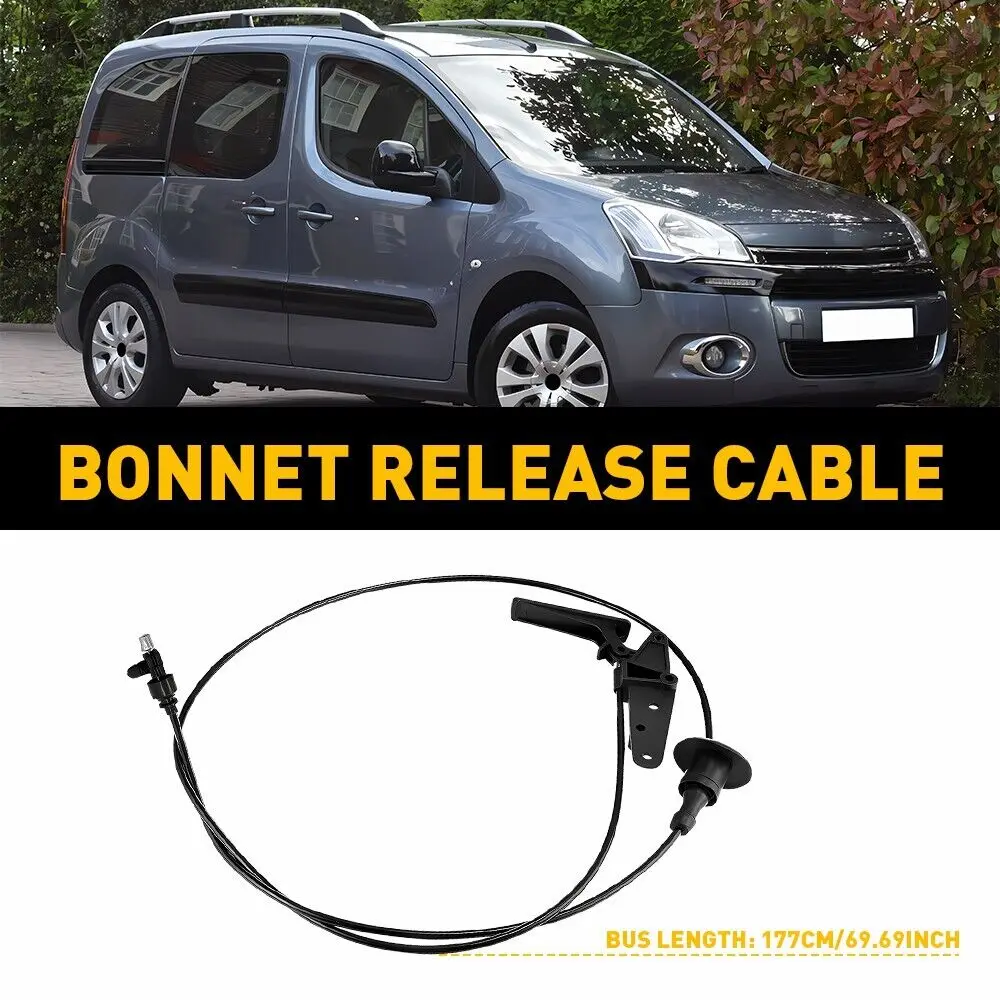 For Peugeot Partner Citroen Berlingo Bonnet Release Cable 2008-2019 7937Q8 Engines Components Throttle Cable Replacement Parts